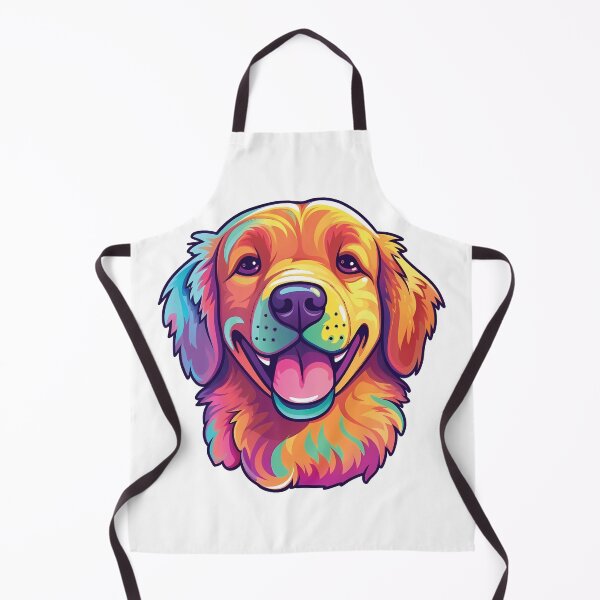 Aperçu de l'œuvre Graphique Kawaii Golden Retriever | Art de chiot chien mignon créée et vendue par PopPopGfx.