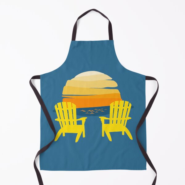 Item preview, Relaxing at Sunset Bay in Yellow Adirondack Chairs designed and sold by BlueSkyTheory.