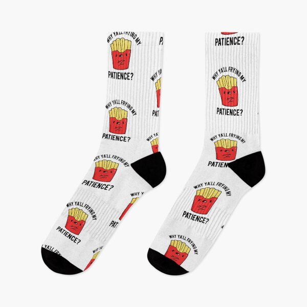 Item preview, Why Yall Frying My Patience Funny Fries Puns  designed and sold by punnybone.