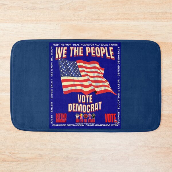 Item preview, PMD00922 Progressive Movement Designs patriotic American flag design shows you support democracy progressive goals for Progressives Democrats Independents Liberals designed and sold by ProgressiveLeft.