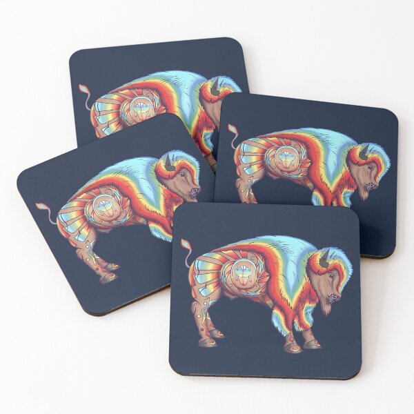 Item preview, Bison spirit design by Kasey Dutton   designed and sold by Caummon Thread.