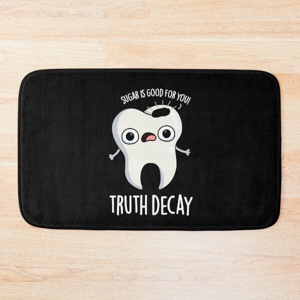 Item preview, Truth Decay Funny Tooth Puns (Dark BG) designed and sold by punnybone.
