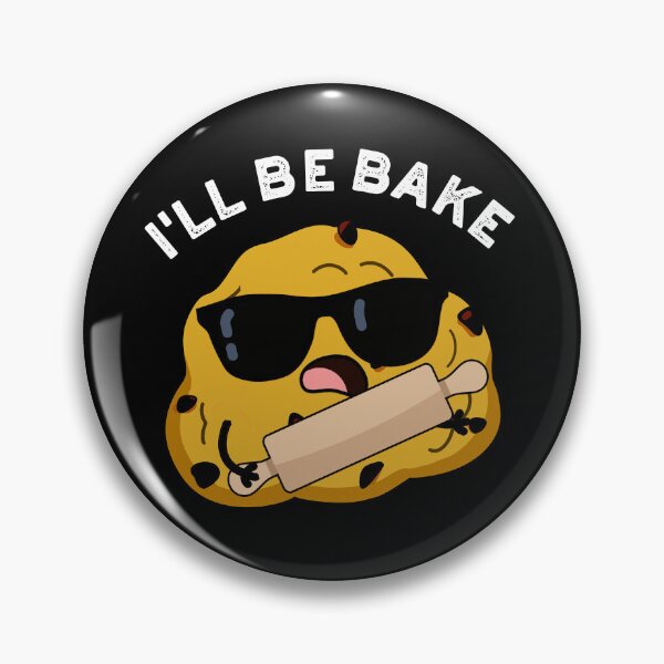 Item preview, I'll Be Bake Funny Baking Puns (Dark BG) designed and sold by punnybone.
