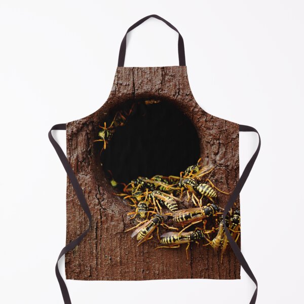 Item preview, Wasps nest in the wood hole - aggressive wasps going out from the nest designed and sold by Michaelerch.