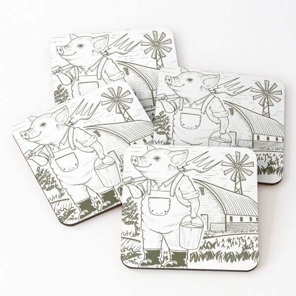 Item preview, Pig farmer  designed and sold by AdyKurniawan.