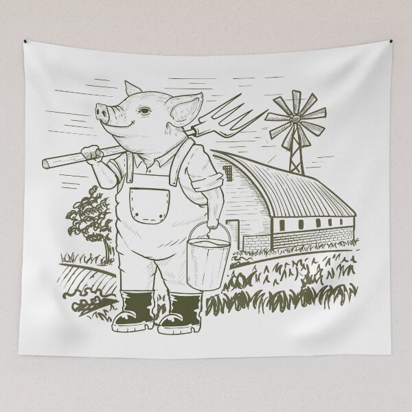 Item preview, Pig farmer  designed and sold by AdyKurniawan.