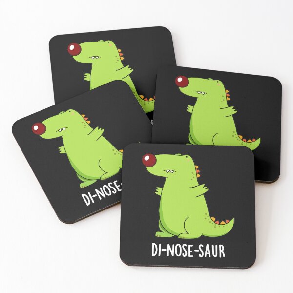 Item preview, Di-nose-saur Funny Dinosaur Puns (Dark BG) designed and sold by punnybone.