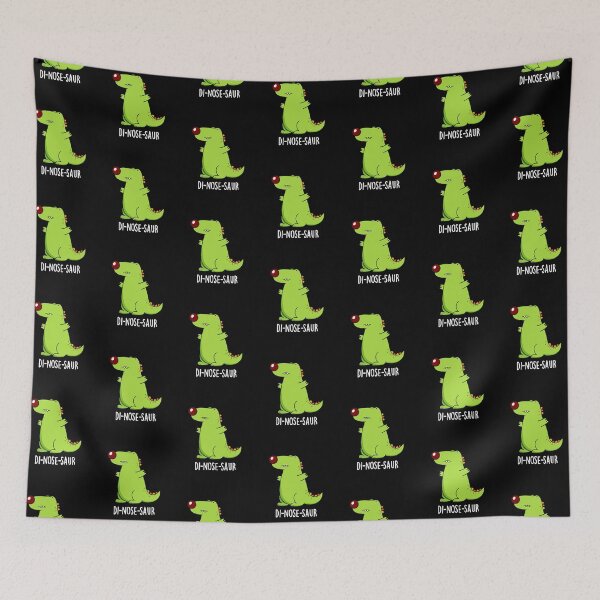 Item preview, Di-nose-saur Funny Dinosaur Puns (Dark BG) designed and sold by punnybone.