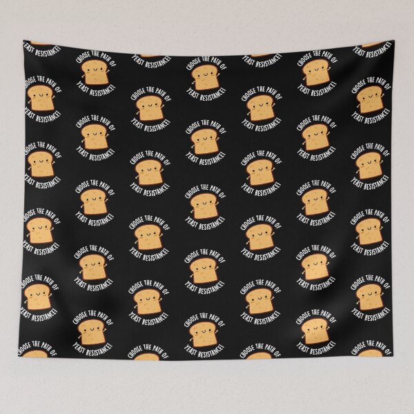 Item preview, Choose The Path Of Yeast Resistance Funny Bread Puns (Dark BG) designed and sold by punnybone.