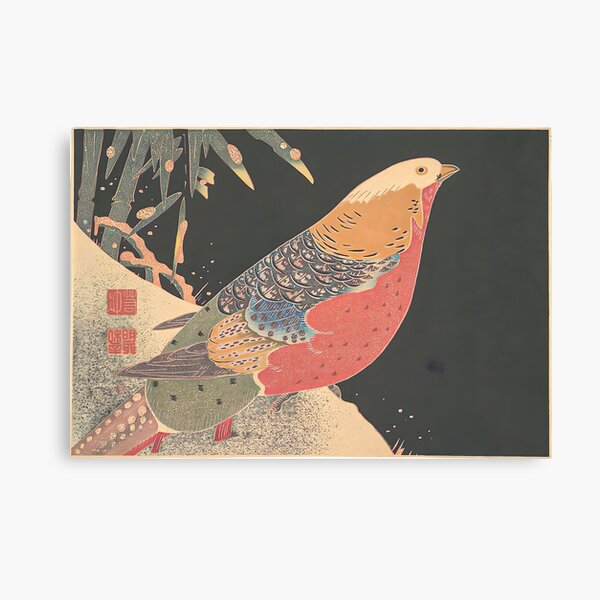 Item preview, Itō Jakuchū - Golden Pheasant in the Snow designed and sold by outdoorway.
