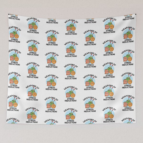 Item preview, Weapons Of Stress Reduction Funny Knitting Puns  designed and sold by punnybone.