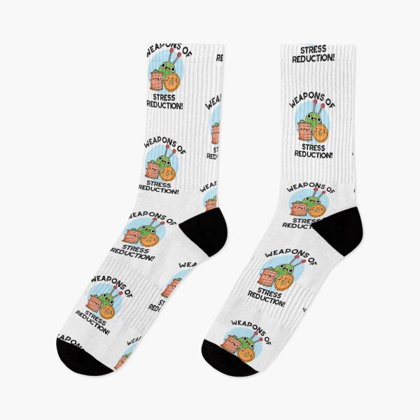 Item preview, Weapons Of Stress Reduction Funny Knitting Puns  designed and sold by punnybone.