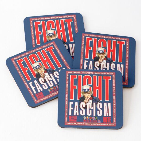 Aperçu de l'œuvre PMD00924 Progressive Movement Designs Le design patriotique américain de lutte contre le fascisme montre que vous soutenez la démocratie, les objectifs progressistes des progressistes, des démocrates, des indépendants et des libéraux créée et vendue par ProgressiveLeft.