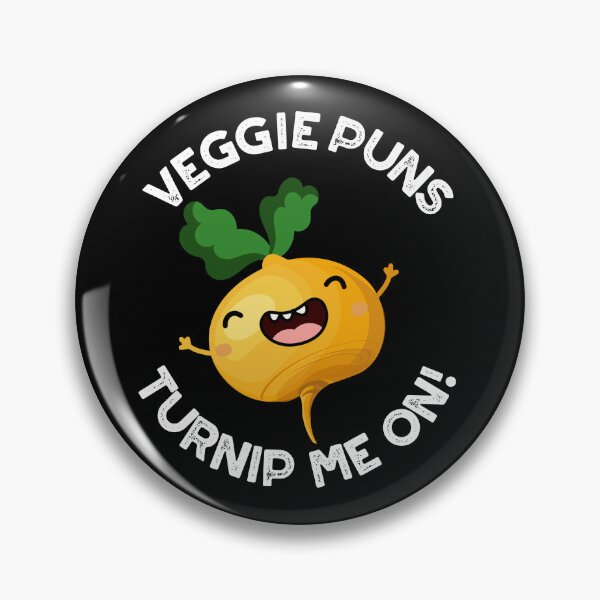 Item preview, Veggie Puns Turnip Me On Funny Vegetable Puns (Dark BG) designed and sold by punnybone.
