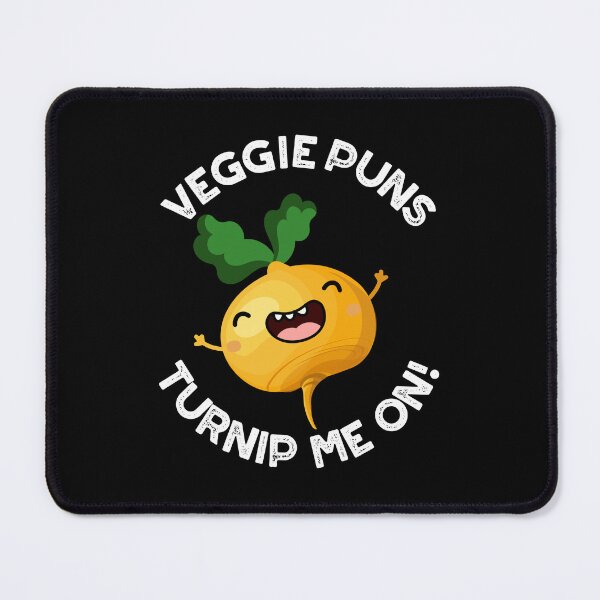 Item preview, Veggie Puns Turnip Me On Funny Vegetable Puns (Dark BG) designed and sold by punnybone.