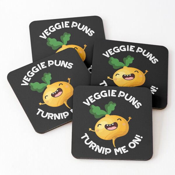 Item preview, Veggie Puns Turnip Me On Funny Vegetable Puns (Dark BG) designed and sold by punnybone.
