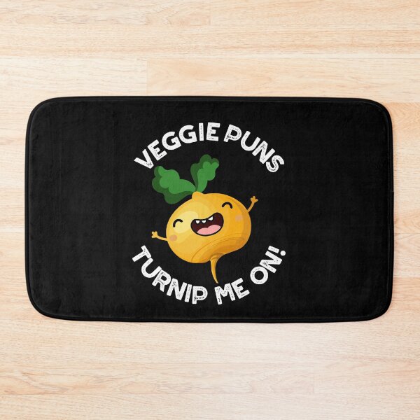 Item preview, Veggie Puns Turnip Me On Funny Vegetable Puns (Dark BG) designed and sold by punnybone.
