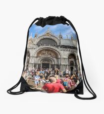 St Marco Square Drawstring Bag