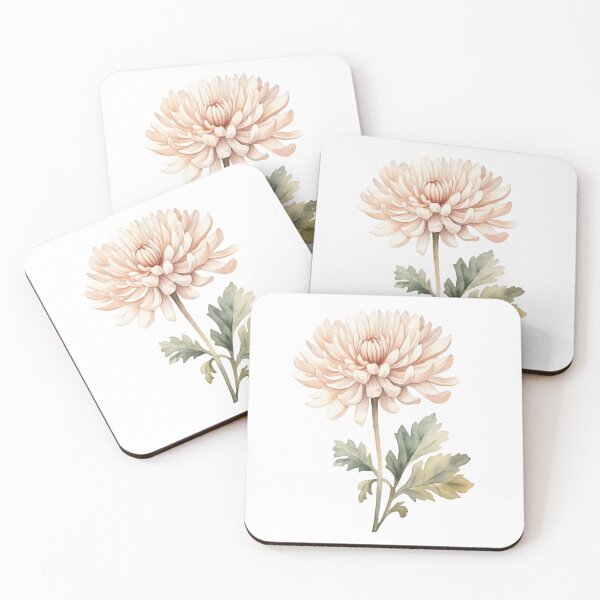 Artikelvorschau, Aquarell Chrysanthemenblume entworfen und verkauft von supersassafras.