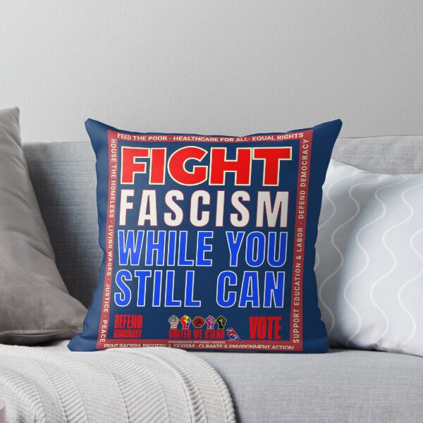 Aperçu de l'œuvre PMD00926 Progressive Movement Designs Le design patriotique américain de lutte contre le fascisme montre que vous soutenez la démocratie, les objectifs progressistes des progressistes, des démocrates, des indépendants et des libéraux créée et vendue par ProgressiveLeft.