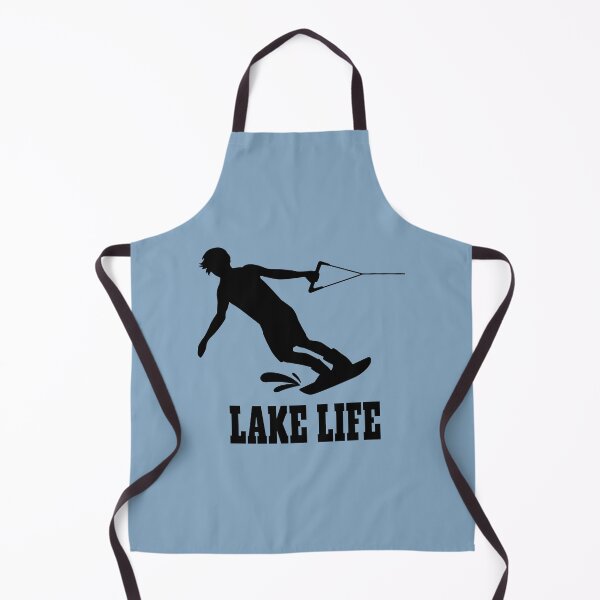 Item preview, Lake Life Wakeboard Wild Ride Silhouette - Black designed and sold by BlueSkyTheory.