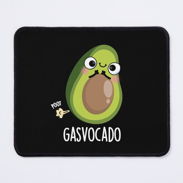 Item preview, Gasvocado Funny Farting Avocado Puns (Dark BG) designed and sold by punnybone.