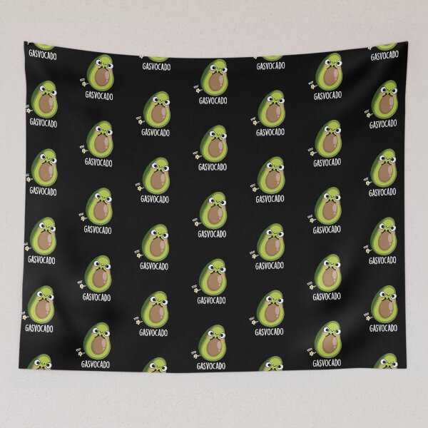 Item preview, Gasvocado Funny Farting Avocado Puns (Dark BG) designed and sold by punnybone.
