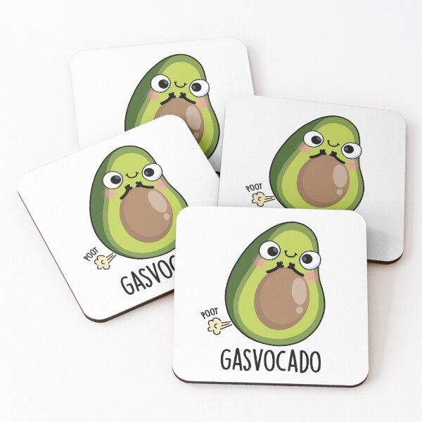 Item preview, Gasvocado Funny Farting Avocado Puns designed and sold by punnybone.