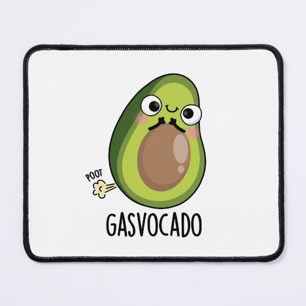 Item preview, Gasvocado Funny Farting Avocado Puns designed and sold by punnybone.