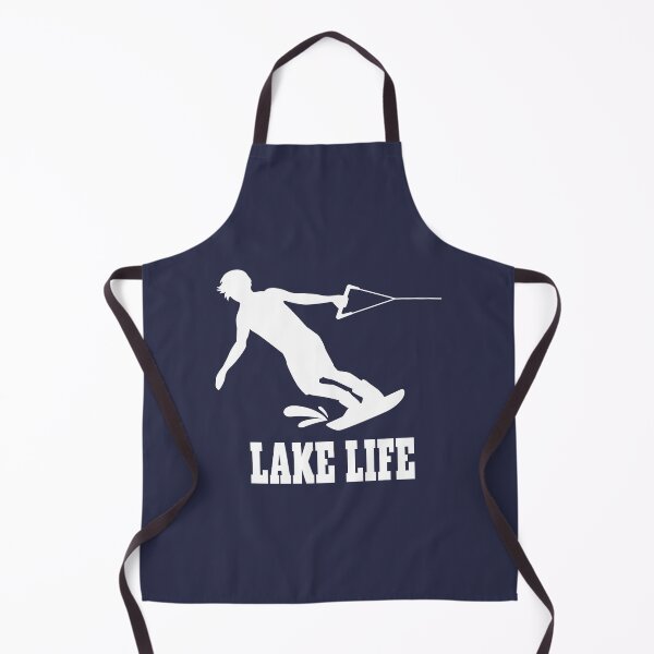 Item preview, Lake Life Wakeboard Wild Ride Silhouette - White designed and sold by BlueSkyTheory.