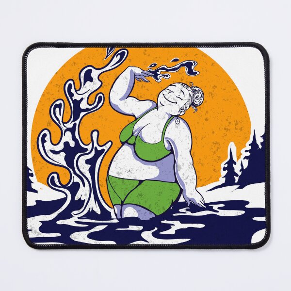 Item preview, Plus size bathing lady  designed and sold by AdyKurniawan.