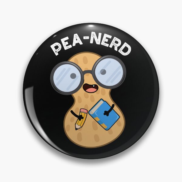 Item preview, Pea-nerd Funny Nerd Peanut Puns (Dark BG) designed and sold by punnybone.