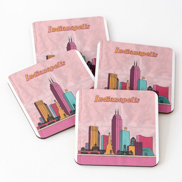 Item preview, Indianapolis Pink Print designed and sold by llaux.