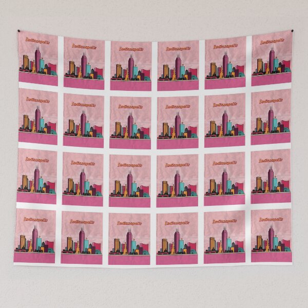 Item preview, Indianapolis Pink Print designed and sold by llaux.