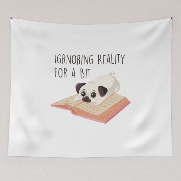 Item preview, Book Lover Pug designed and sold by JerickBravo.