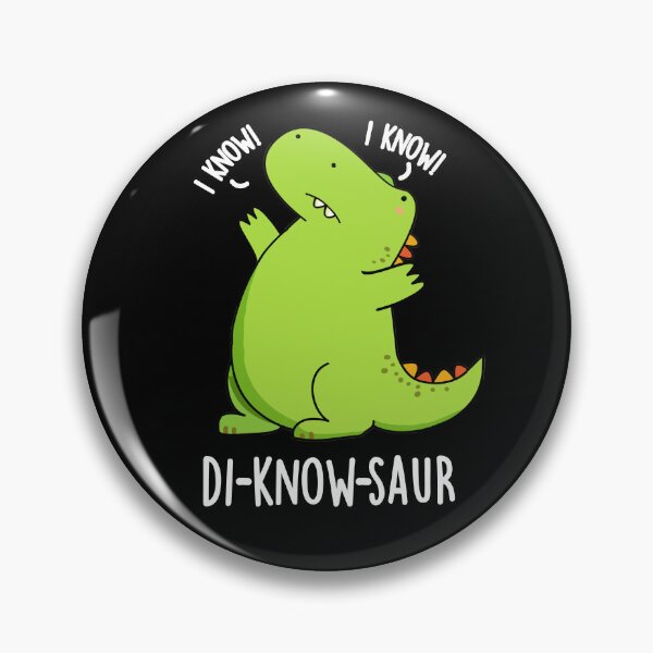 Item preview, Di-know-saur Funny Dinosaur Puns (Dark BG) designed and sold by punnybone.