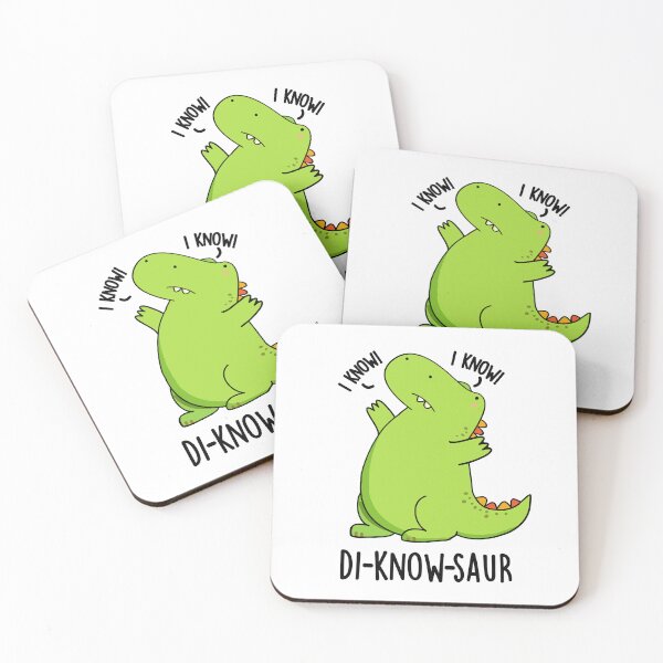 Item preview, Di-know-saur Funny Dinosaur Puns  designed and sold by punnybone.