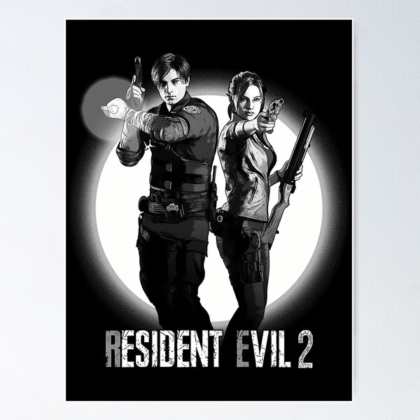 Resident Evil 2 Remake / Leon Kennedy and Claire Redfield Poster