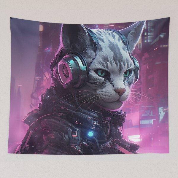 Item preview, A Cyberpunk Cat's Tale designed and sold by veldabarrel56.