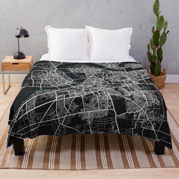 Item preview, Surat City Map of Gujarat, India - Dark designed and sold by deMAP.