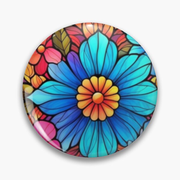 Artikelvorschau, Floral Symphony: Eine harmonische künstlerische Reise durch Buntglas entworfen und verkauft von RetroRevivals.