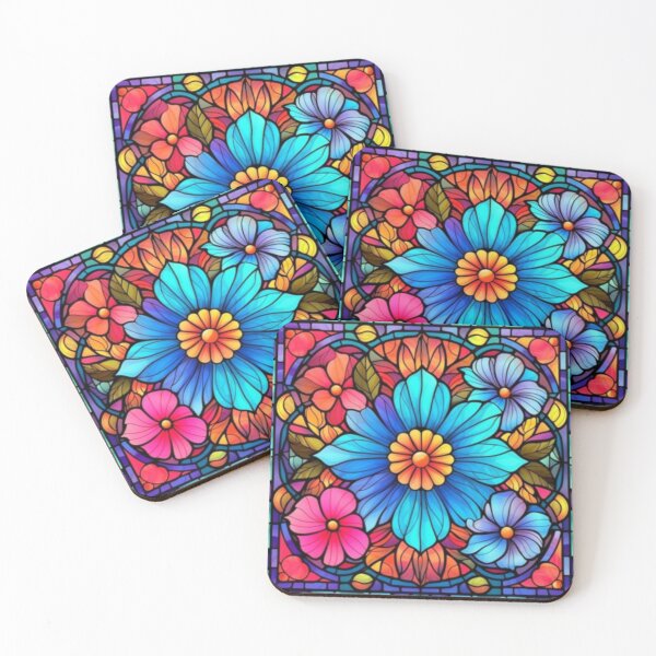 Item preview, Floral Symphony: A Harmonic Artistic Journey Through Stained Glass designed and sold by RetroRevivals.