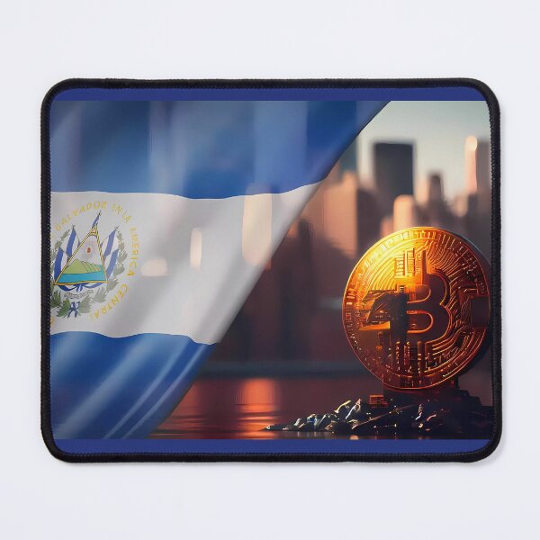 Item preview, El Salvador: Union of Symbols in an Illustration of the Flag and Bitcoin City designed and sold by Jhuvel.