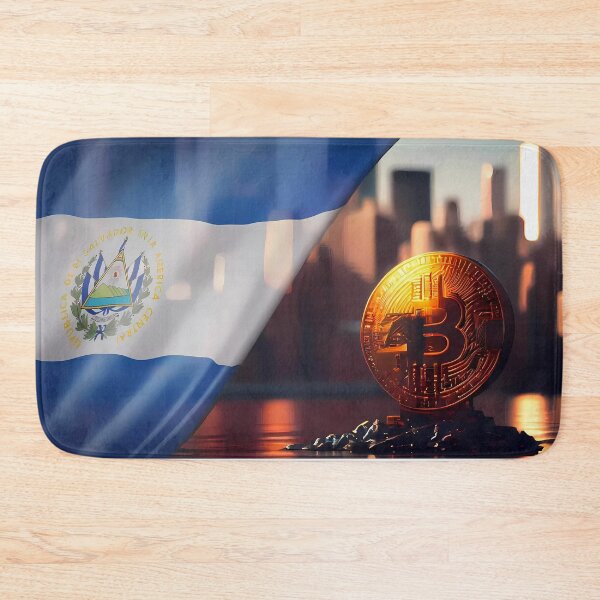 Item preview, El Salvador: Union of Symbols in an Illustration of the Flag and Bitcoin City designed and sold by Jhuvel.