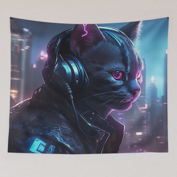 Item preview, Cats of the Neon designed and sold by veldabarrel56.