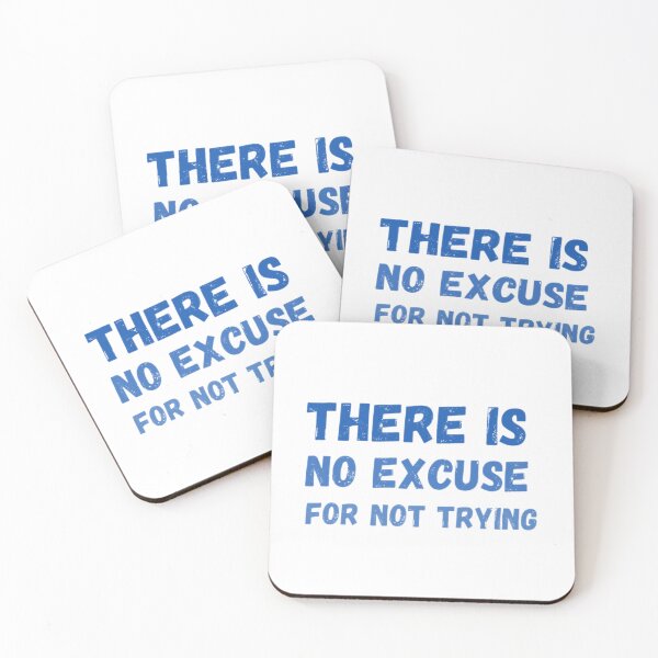 Item preview, Motivational quote- No Excuse designed and sold by stickerbuddy01.