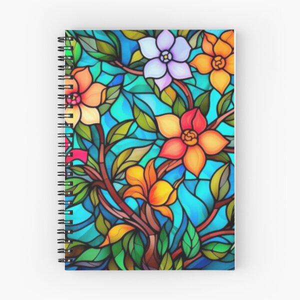 Item preview, Blossoming Masterpieces: An Artistic Journey through Floral Stained Glass designed and sold by RetroRevivals.