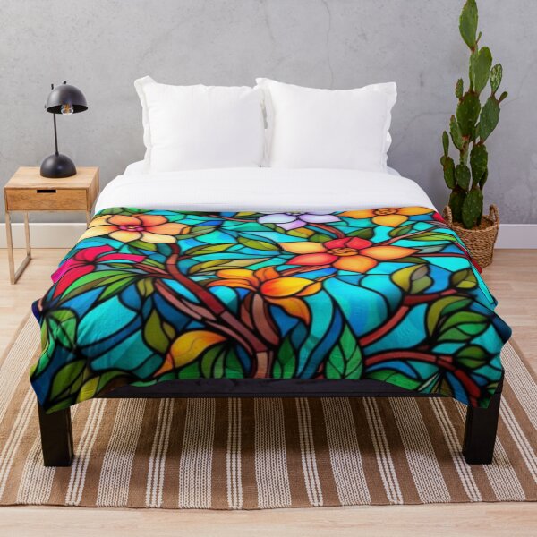 Item preview, Blossoming Masterpieces: An Artistic Journey through Floral Stained Glass designed and sold by RetroRevivals.