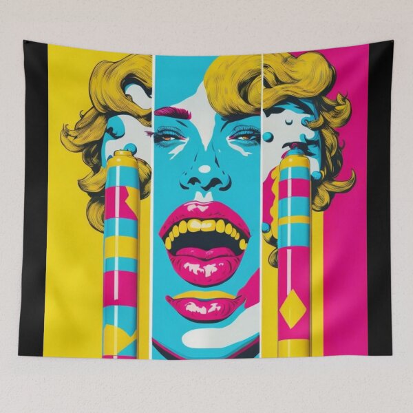 Item preview, Pop Style in the Mirror: Vibrant Makeup Inspired by Art designed and sold by CreativoLoco.