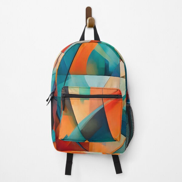 Item preview, Vibrant Strokes: An Abstract Composition that Fuses Geometric Shapes in a Play of Energy and Movement designed and sold by InsaneLEDP.